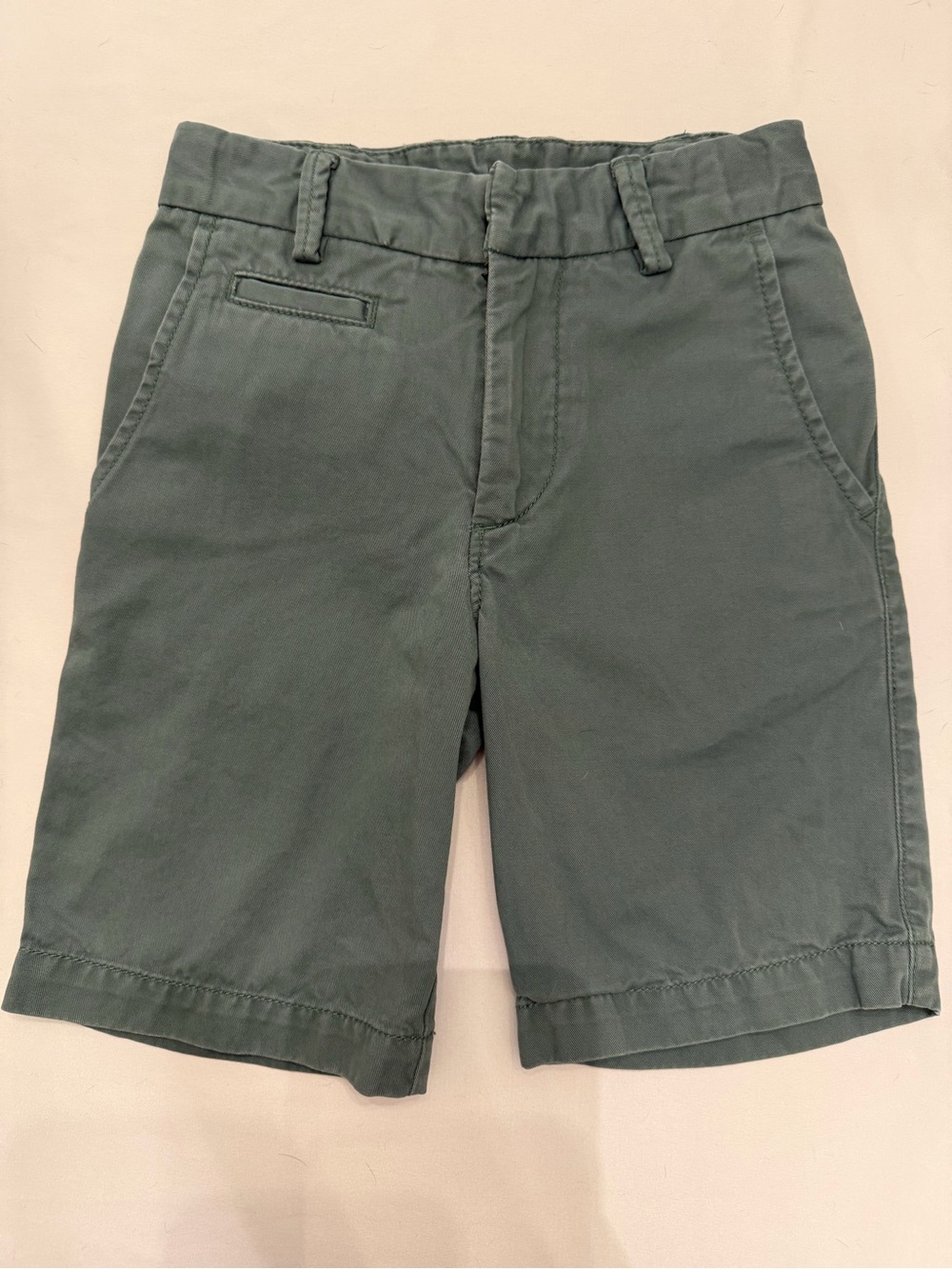 GAP Boys Cotton Chino Shorts - Green Size 6 Regular With